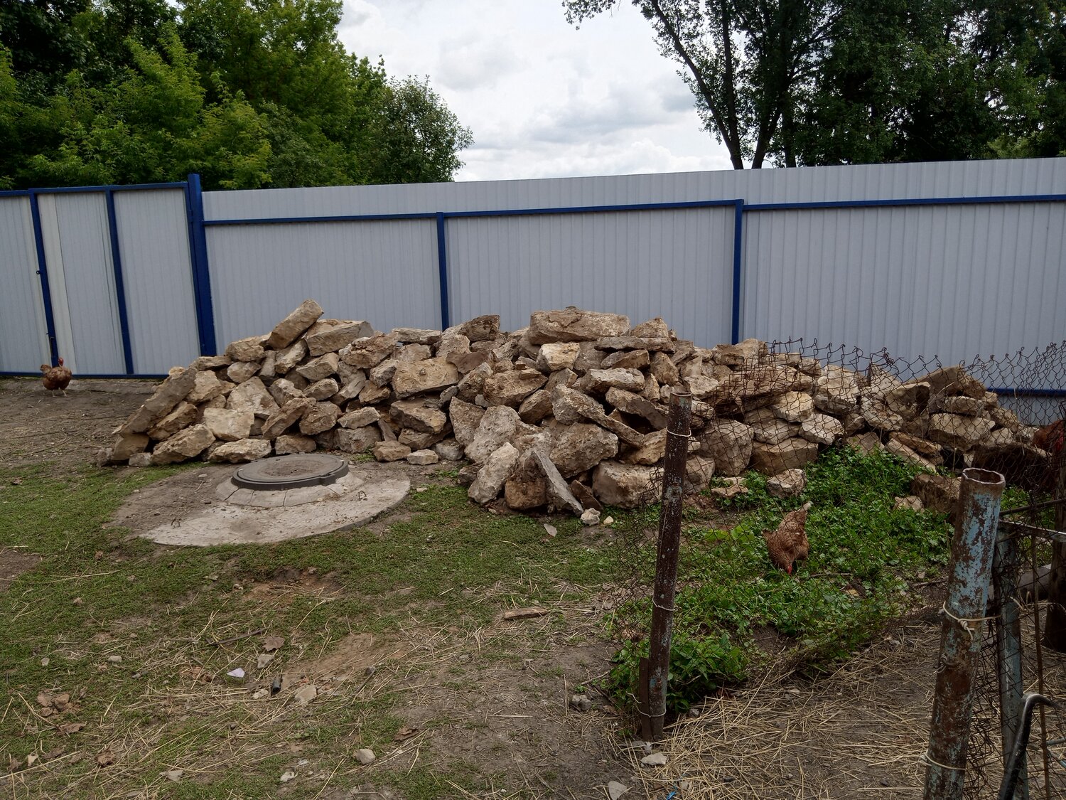 дорожки из камня, щебень, природный камень, камень известняк, копка колодцев