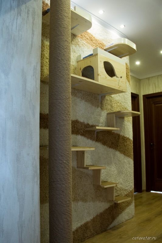 когтеточка лазалка для кошек, домик когтеточка для кошек, когтеточка для мейн куна своими руками, для кошек когтеточки, кошачий домик