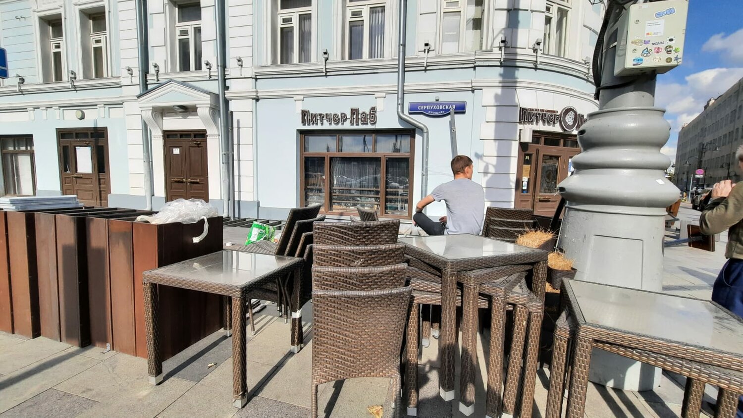 банковский переулок, летняя веранда, уличное кафе, питер кафе, кафе интерьер