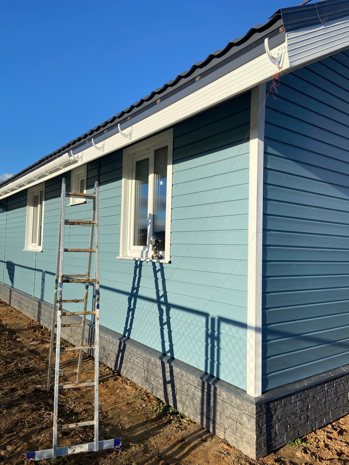 сайдинг голубика, голубой сайдинг, сайдинг docke голубика, сайдинг металлический, виниловый сайдинг