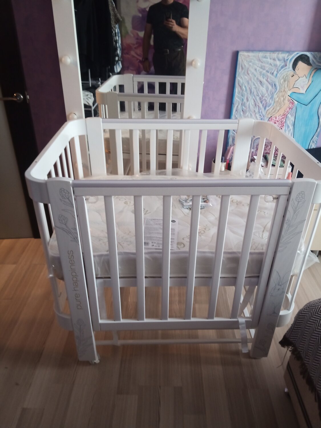 детская кроватка, кроватки детские, детская кроватка incanto anniken, кроватка happy baby mommy lux, детская кроватка манеж