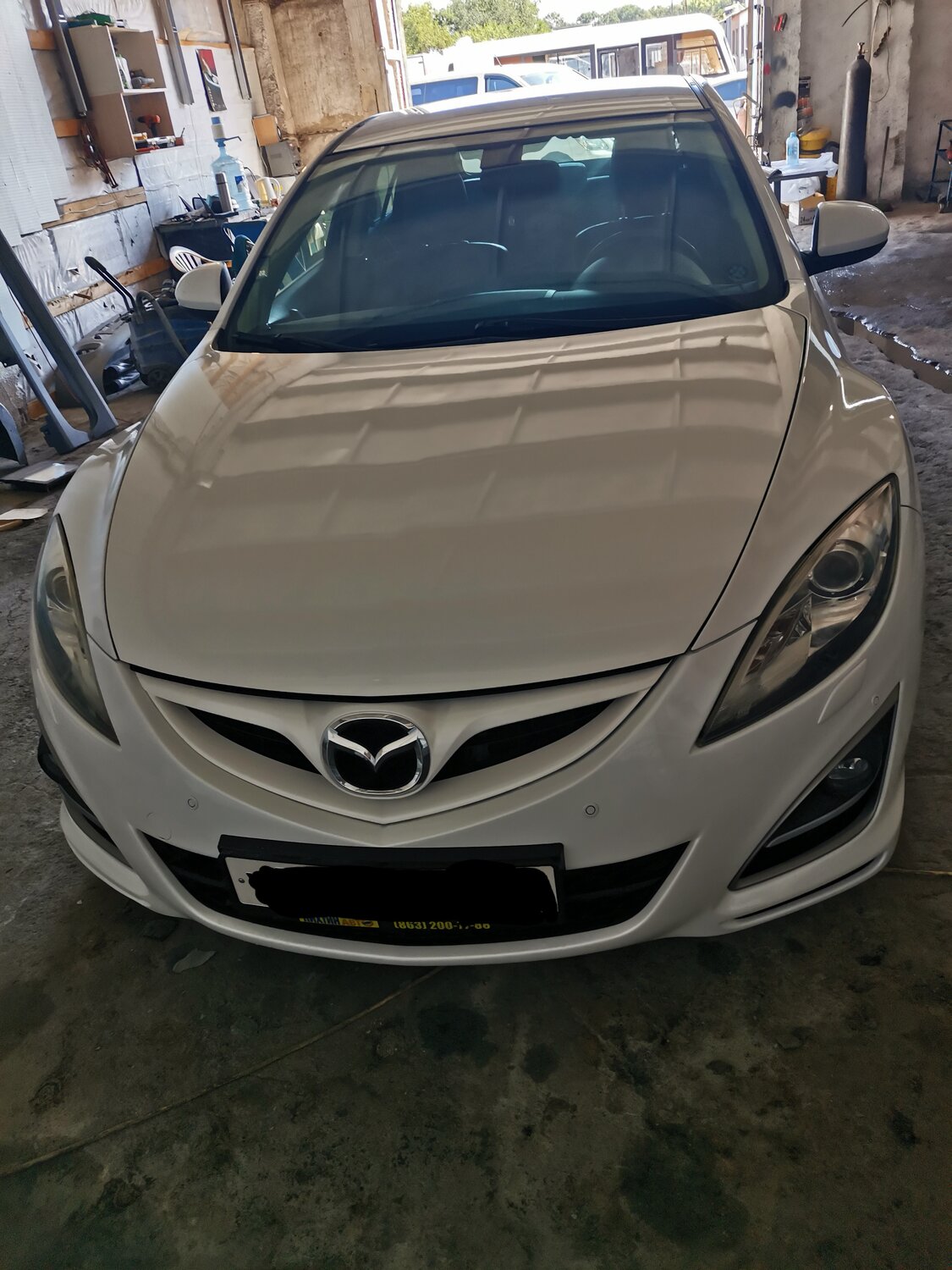 mazda6, мазда 6 gh рестайлинг сзади, mazda, мазда 6 белый перламутр 2011, Mazda 6 II (GH) Рестайлинг