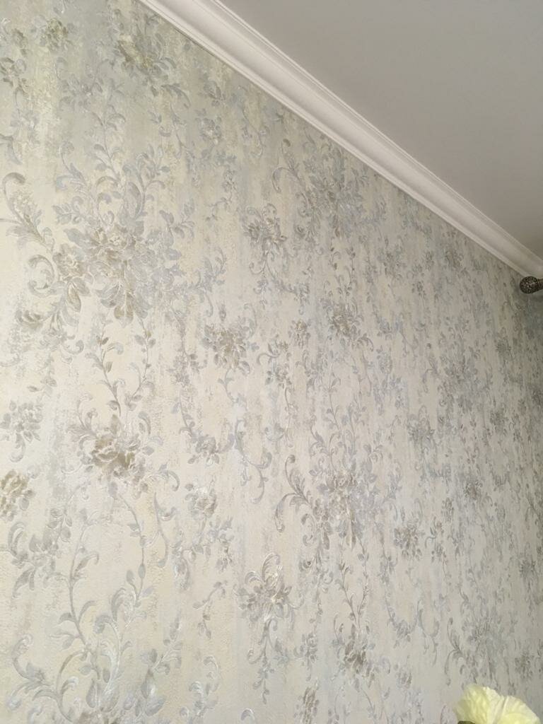 поклейка обоев на флизелиновой основе, поклейка обоев в нижнем новгороде, поклейка обоев в 2 уровня, интерьер, стен