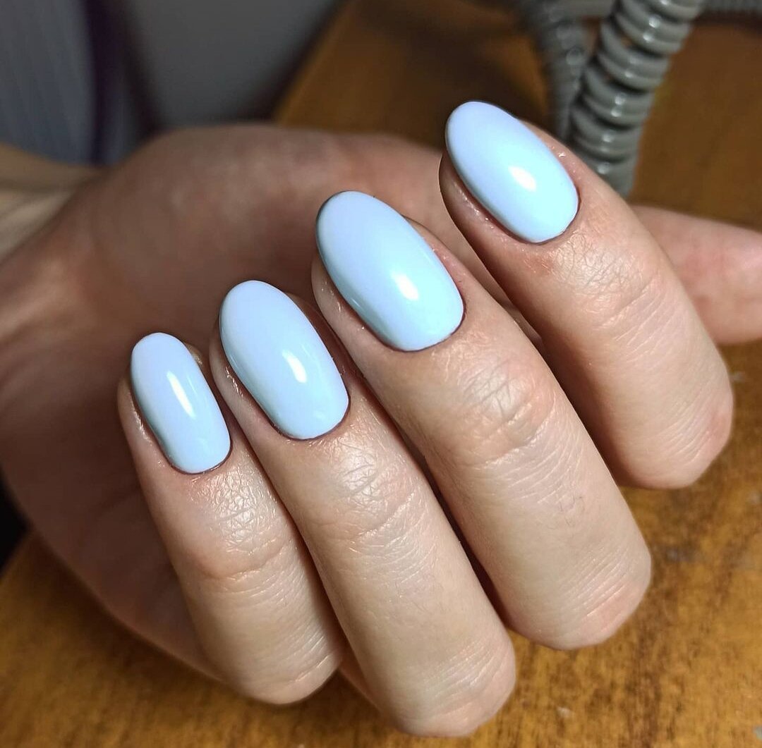 маникюр голубой градиент, маникюры, ногти, гель лак, дизайн ногтей