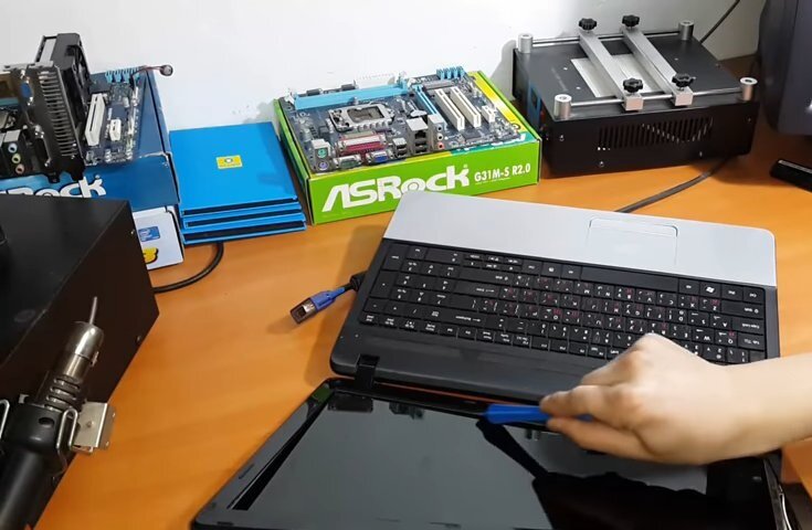 Замена экрана на ноутбуке