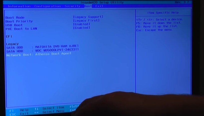 Установка Windows на ноутбук
