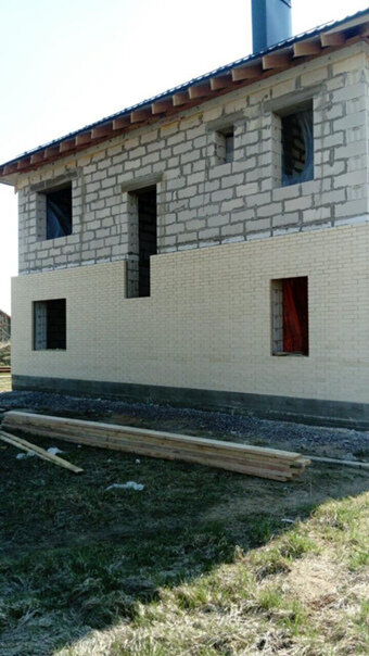 дом из газобетона, пеноблок дом, дом из газобетона 2 полных этажа, пеноблок, дом из газобетона 120 кв.м