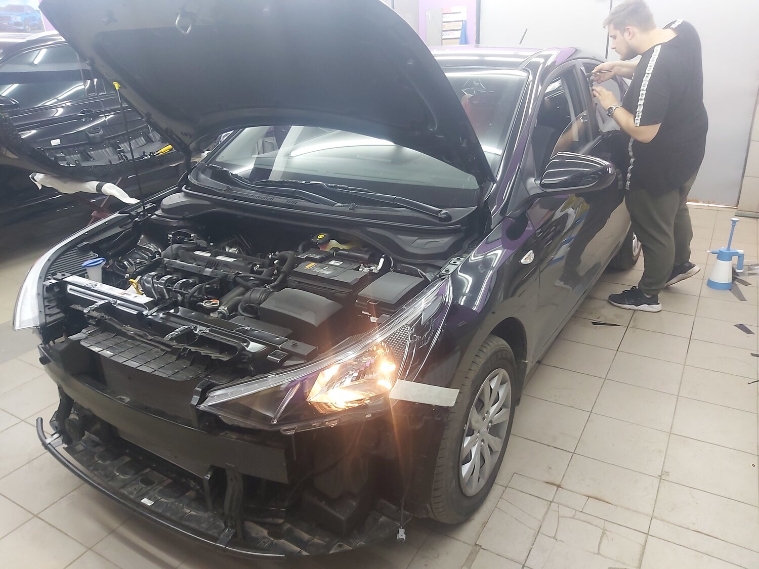 автомобиль, авто, газовые упоры капота тойота камри 40 кузов, веста 1.8 под капотом, подкапотное пространство вольво s80