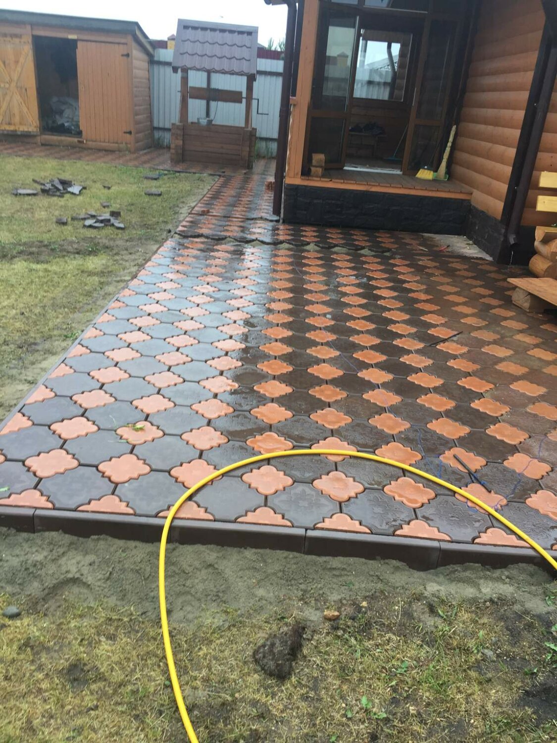 тротуарная плитка, укладка брусчатки, тротуарная плитка на даче, тротуарная плитка в киржаче, брусчатка
