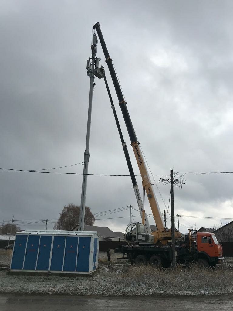 автомобильный кран, кран, автокран 150 метров, автокран для столбы, автокран машека 16 тонн