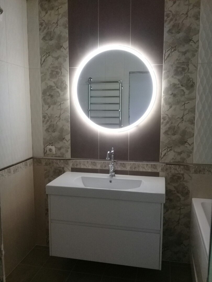 зеркало для ванной с подсветкой и с деревом, зеркало с подсветкой, зеркало с подсветкой eclipse, зеркало с подсветкой овальное gemelli, круглое зеркало в ванную