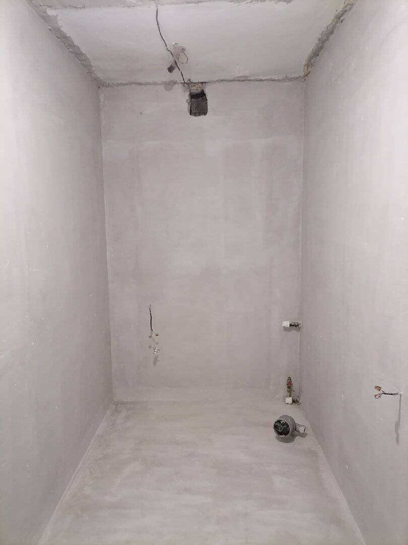 квартира, черновая отделка санузла, ремонт в квартире, квартира-студия, комната