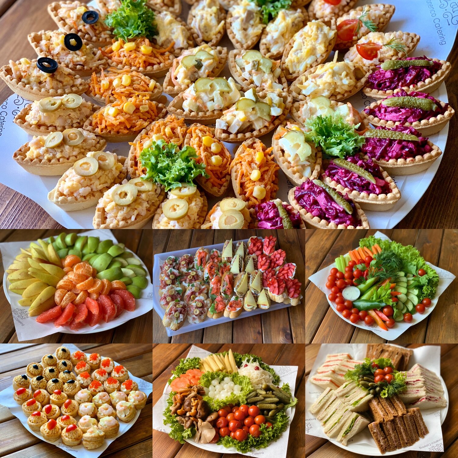 праздничный стол, закуска, салаты и закуски, еда, праздничные блюда