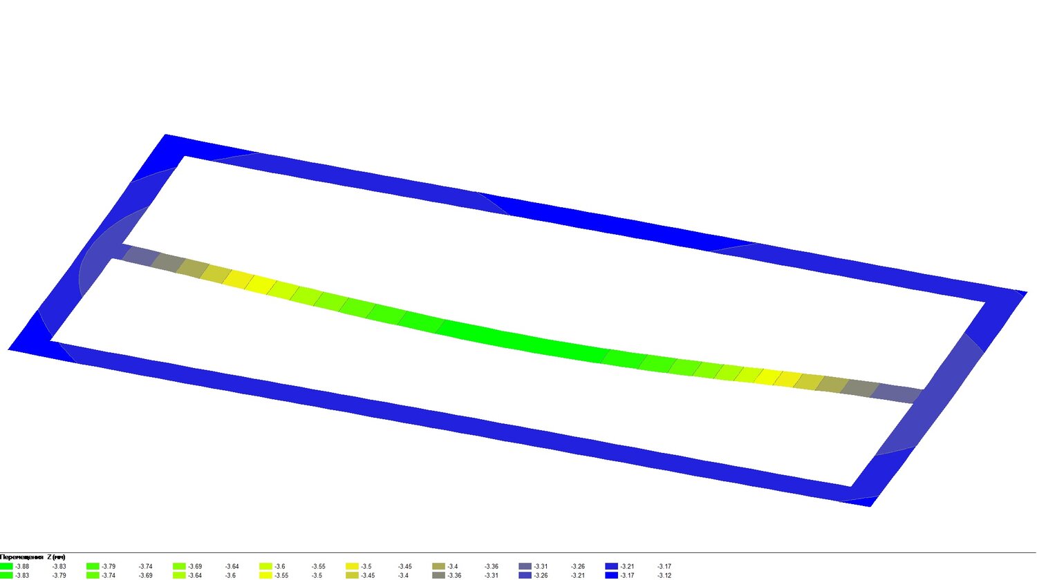 bus frame structure by ansys, полоса, напряжения по мизесу, solidworks, прямоугольник