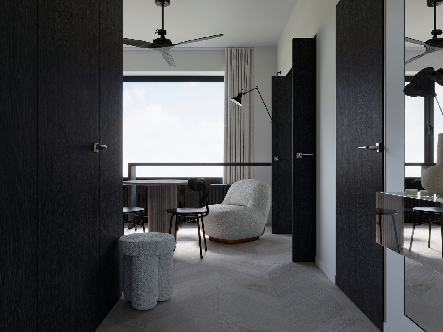 квартира в стиле минимализма с элементами лофта, дизайн квартир, интерьер лофт гостиная 30кв, дизайн интерьера, квартира