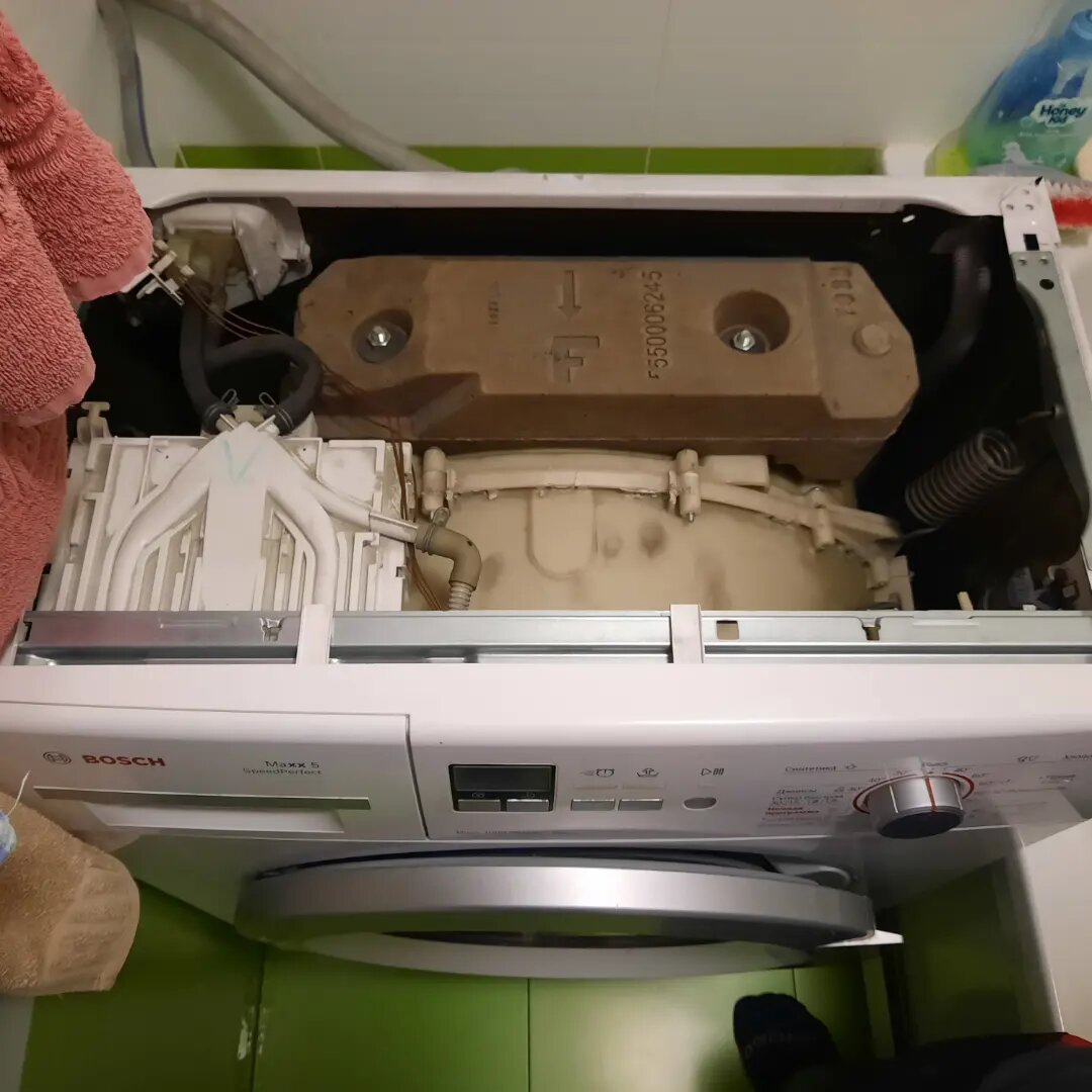 бытовая техника, стиральная машина, bosch maxx 5 без верхней крышки, бак стиральной машины, бак стиральной машины siemens iq 500