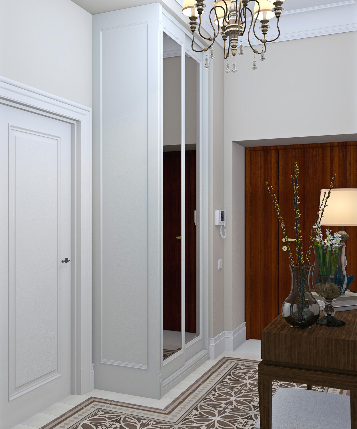 прихожая в стиле неоклассика, прихожая современная классика, прихожая неоклассика 2031, прихожая в стиле современная классика, прихожая в классическом стиле