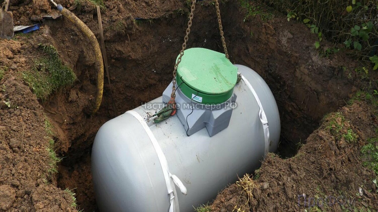Установка газового резервуара