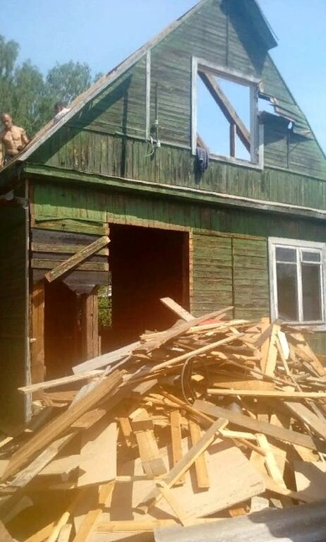 демонтаж старых дачных домов, демонтаж дачных домов, слом дачных домов, демонтаж дачного домика, снес старый дачный домик