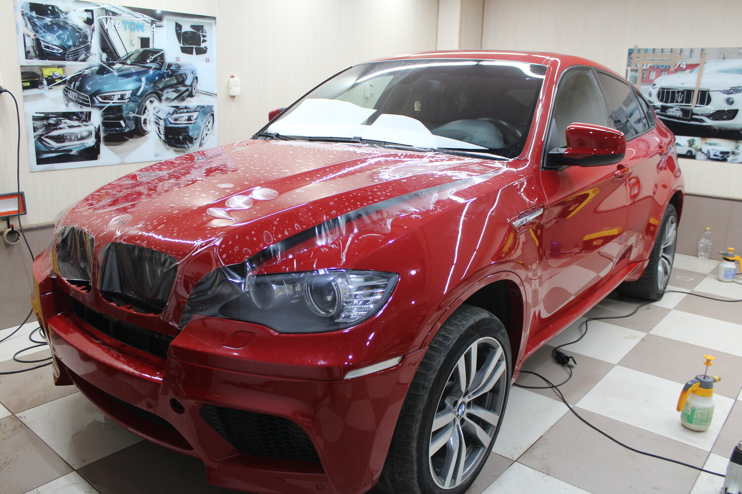 бмв х6 е71 вишневый, bmw x6 e71 красный, x6 e71 рестайлинг красный, bmw x6, х6 красный пленка