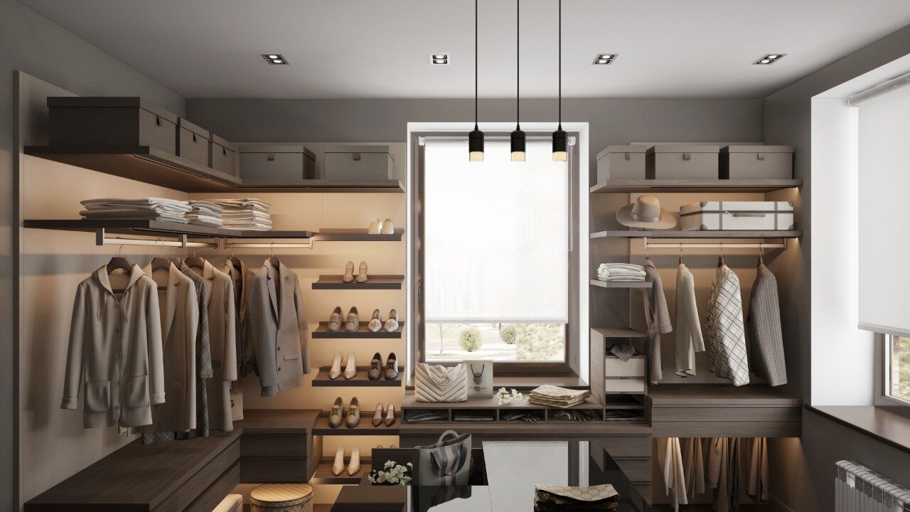 гардеробная комната, современные гардеробные, стильные гардеробные, гардеробная современная модерн, большая гардеробная комната для верхней одежды