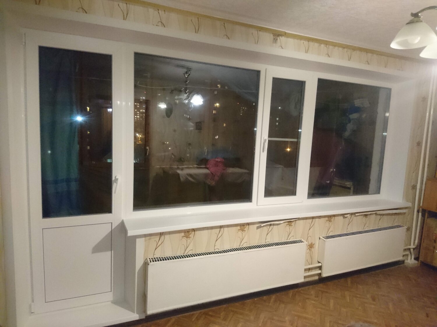 окно, пластиковое окно, балконный блок в панельном доме, установка балконного блока в панельном доме, балконный блок под ключ