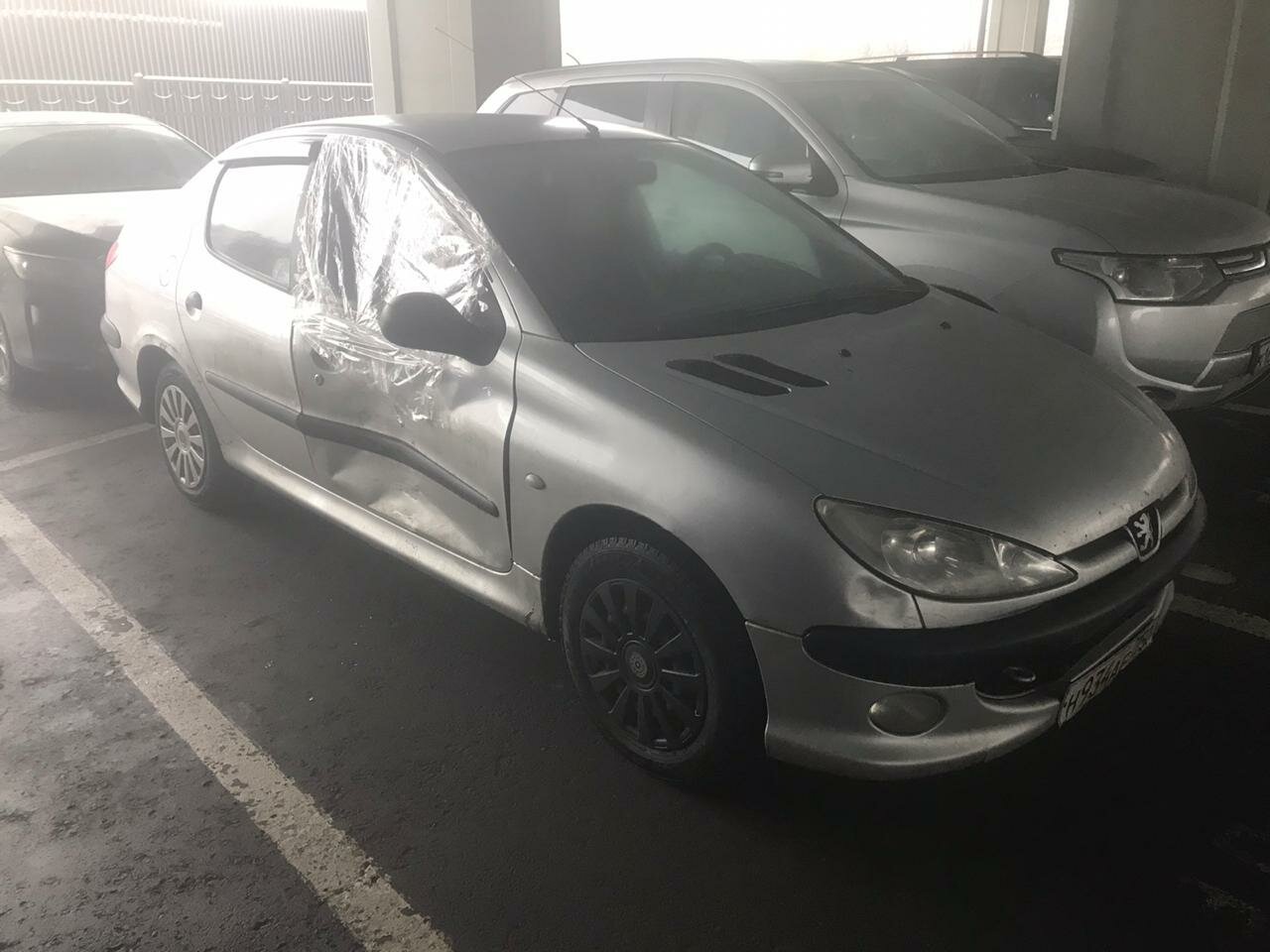 peugeot 206, пежо 206 серебристый, автомобиль, авто, Peugeot 206