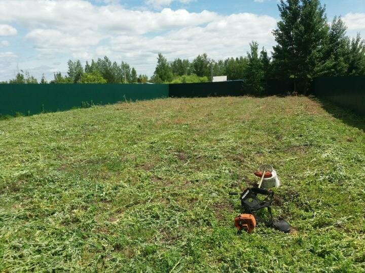 покос травы до после, земельный участок, участок, покос травы, вспашка дачных участков