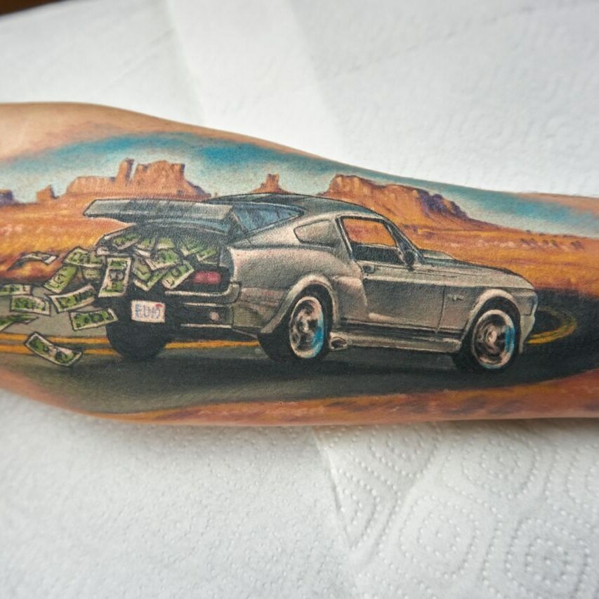 тату авто, тату автомобиль, наколки авто, тату ретро автомобиль, тату ретро авто