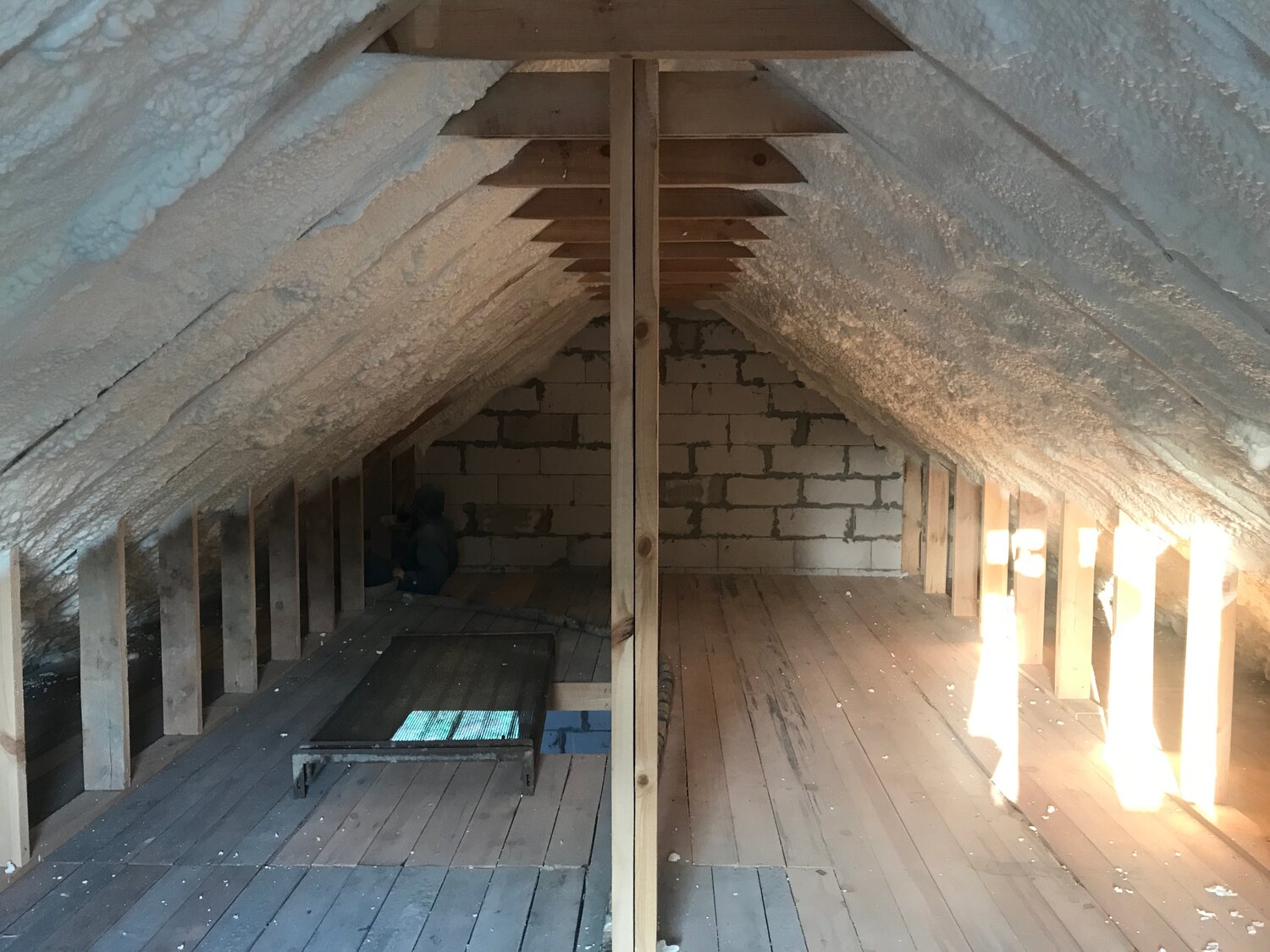 пол на чердаке, деревянное перекрытие мансардного этажа, перекрытия потолка мансардного этажа, перекрытие холодного о чердака 200мм, чердак
