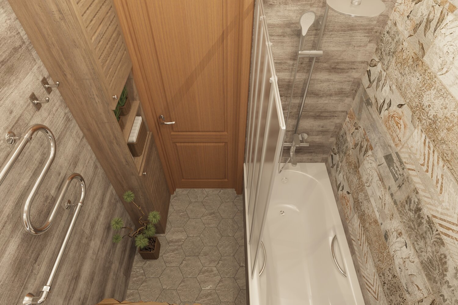 ванная комната, плитка для ванной golden tile bamboo, в ванной комнате, отделка ванной, ремонт ванной