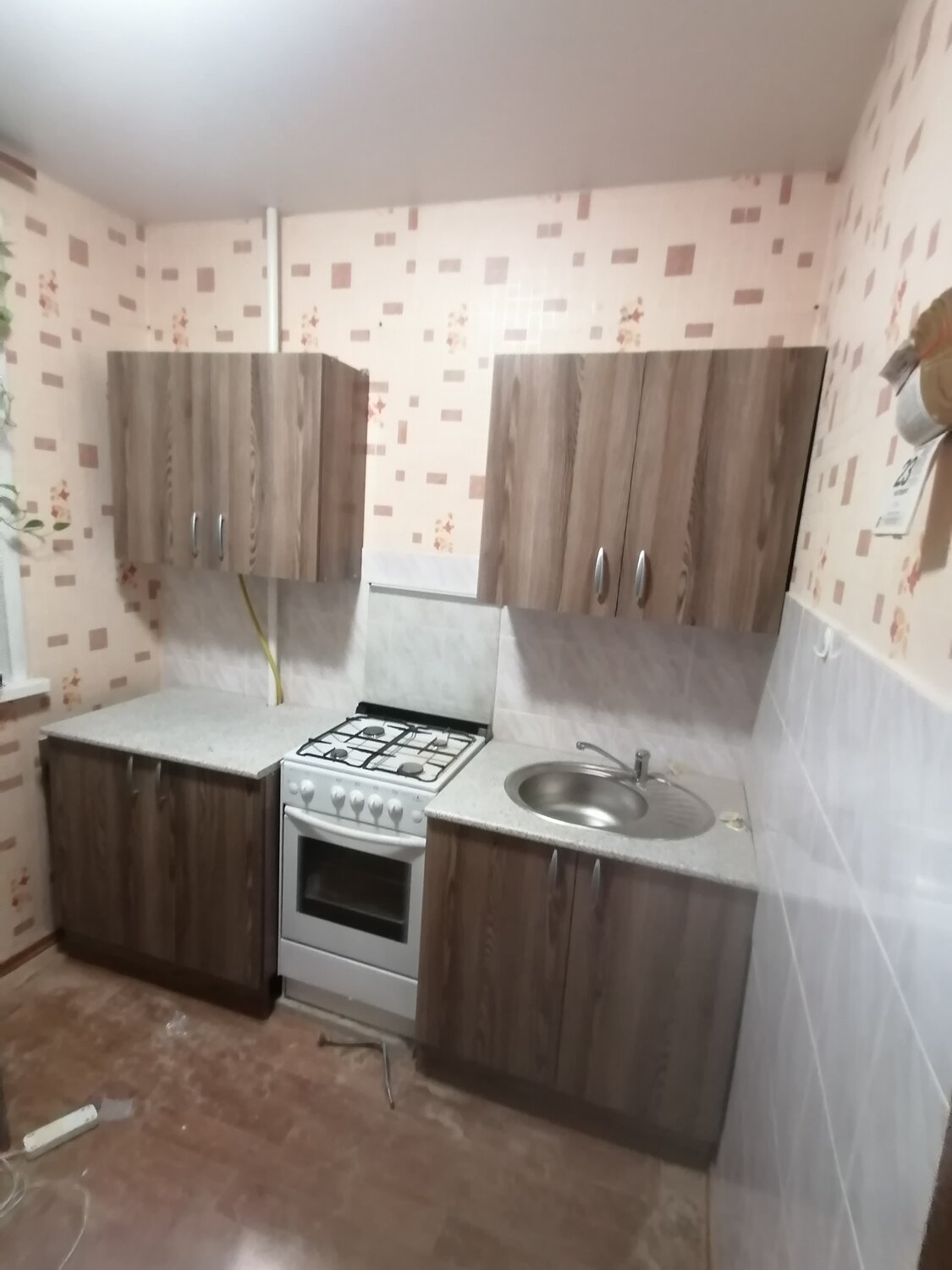 квартира, квартира в панельном доме, однокомнатная квартира, кухонный гарнитур, кухни мдф