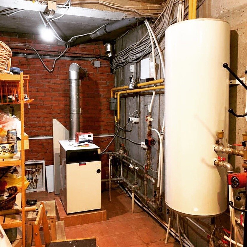 котельная, газовый котел на чердаке, котел, отопление, котельная на азаровской калуга