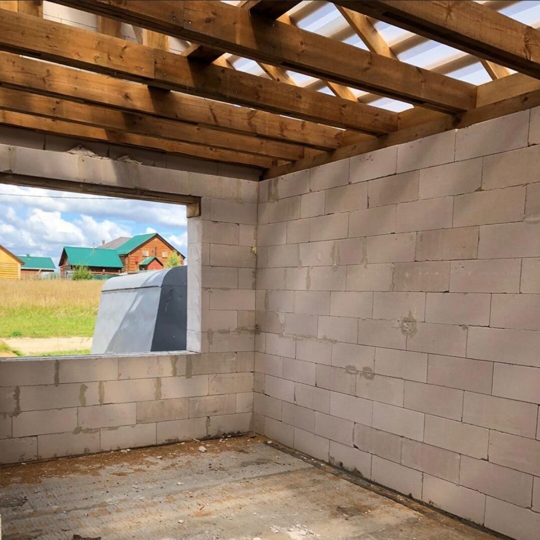 Строительство дома из бетонных блоков