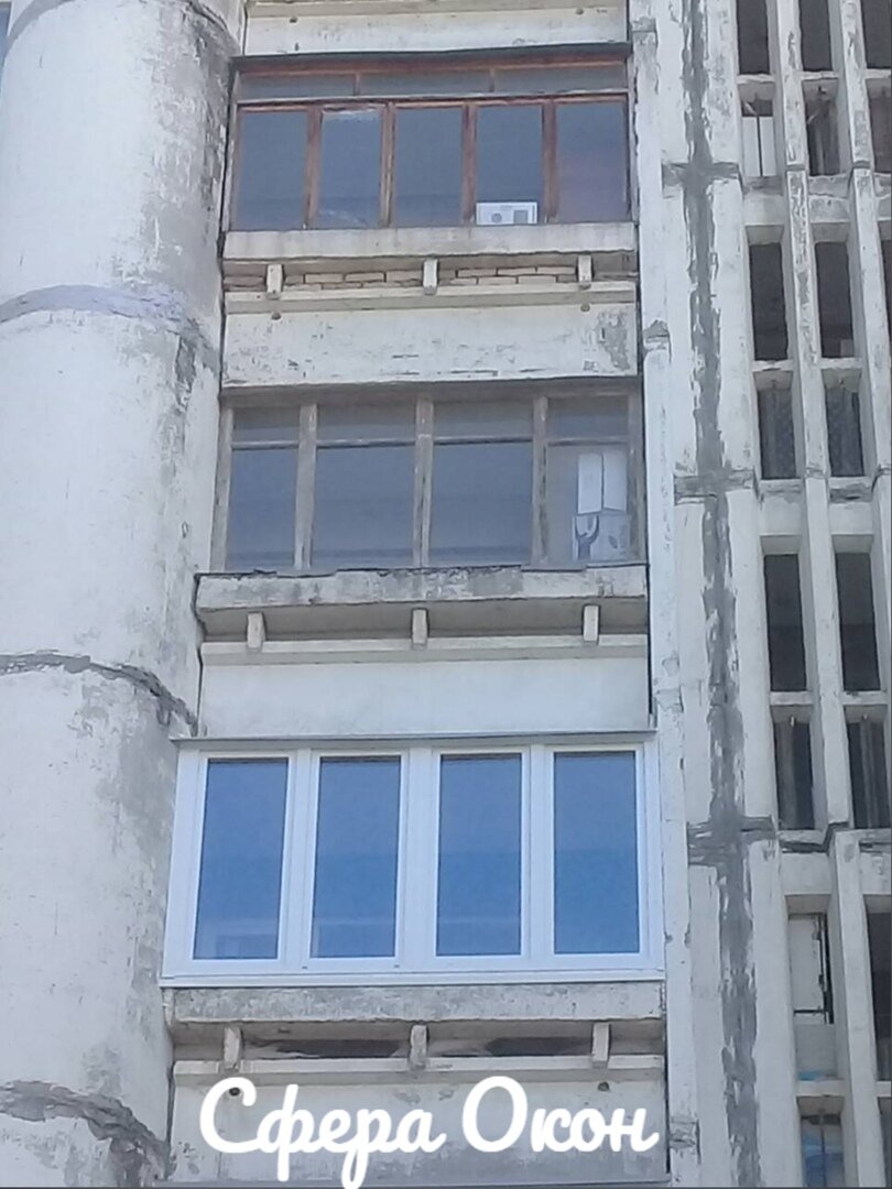 балкон, лоджия, здание, окно, двухэтажная лоджия