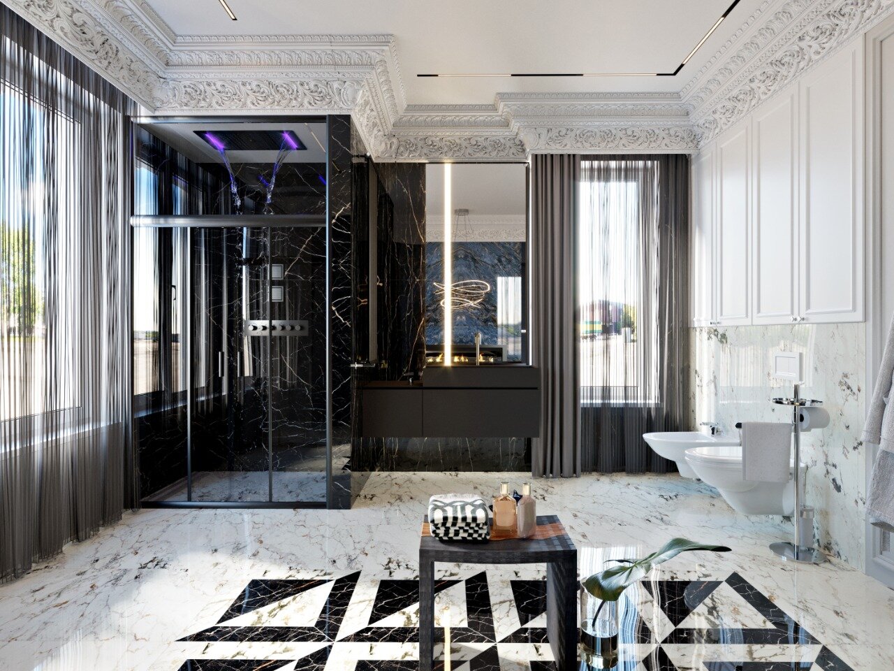 ар деко, дизайн интерьера, ар деко эклектика, интерьер, квартира