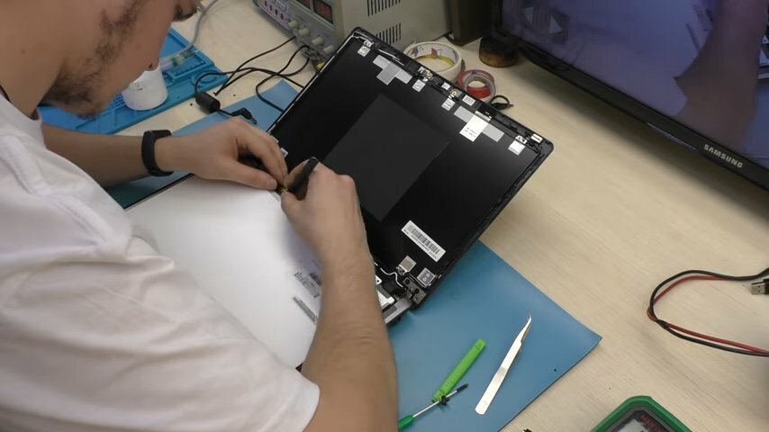 техника, ноутбук, починка монитора для ноутбука, матрица ноутбука, экран