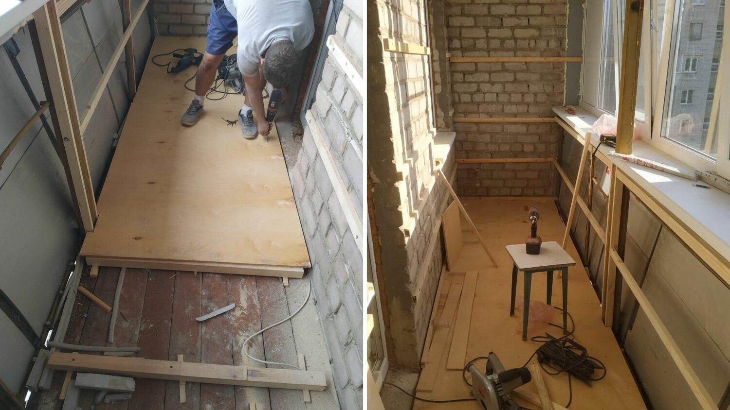 утеплить балкон, утепление балкона с перилами, пол на балконе, лоджия, деревянный пол на балконе