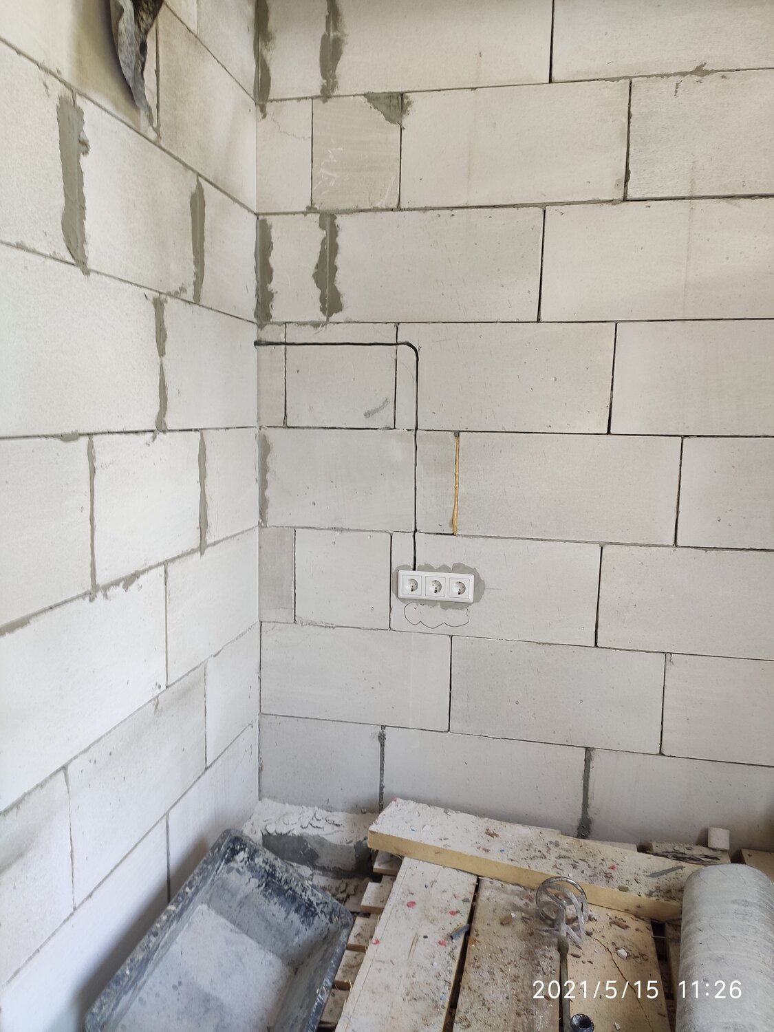 пеноблок, стена из пеноблока своими руками, стена на балконе из пеноблоков, газобетон, газосиликат