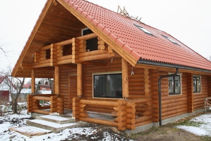 Строительство дома из бревна