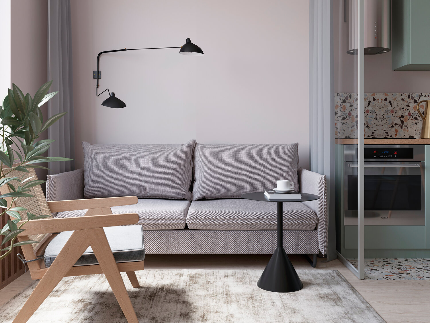 торшер ikea хектар 703.604.52, дизайн интерьера, интерьер, функциональный минимализм в интерьере, симметрия в интерьере минимализм