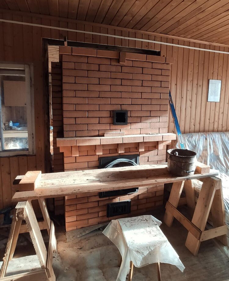 кирпичная печь с лежанкой, кирпичные печи, печи, традиционная русская печь с лежанкой, кирпичная печь для дома