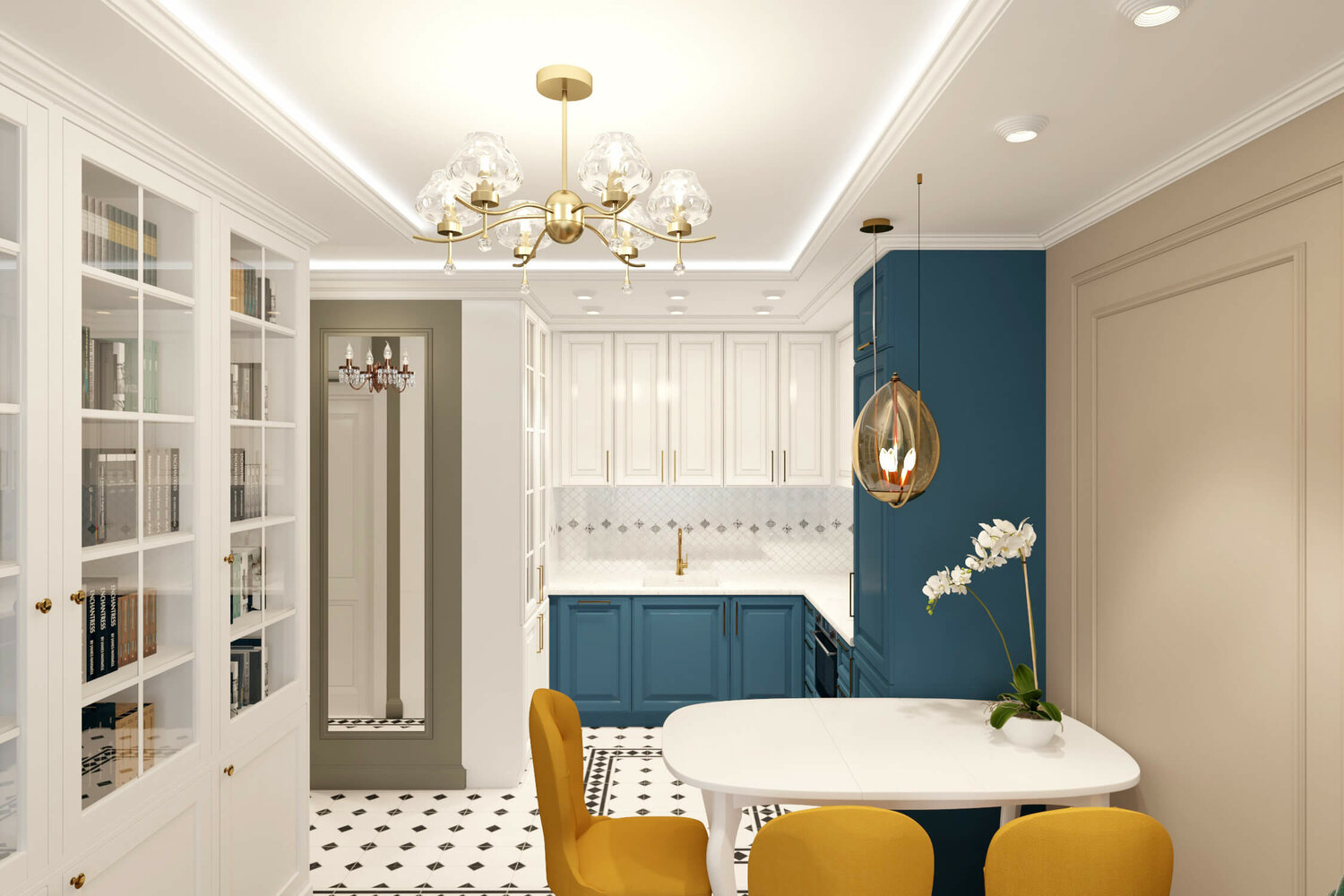 дизайн интерьера, дизайн интерьеров квартир, интерьер квартиры, интерьер классический, современный интерьер