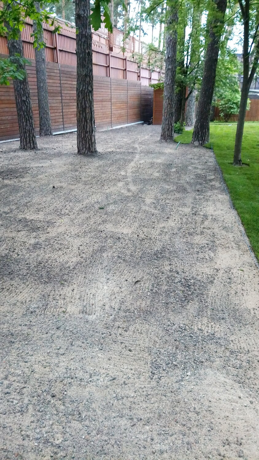 гранитная брусчатка, брусчатка во дворе, дорожки из гранитного отсева, дорожки из шлифованного бетона, мощение брусчаткой старый город