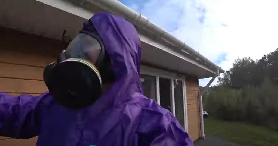 противогаз, противогаз маска, противогаз пмк, человек в противогазе, прогулка в противогазе