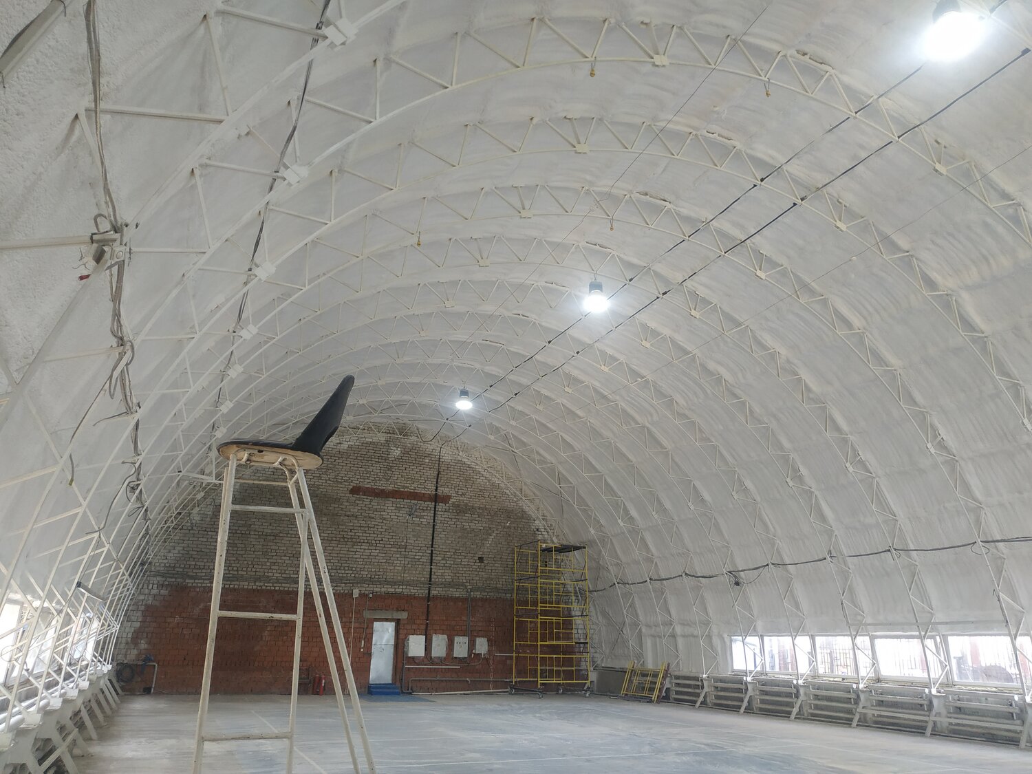 ангар арочный, ангар, арочный ангар утепленный, ангар 360, утепленный ангар