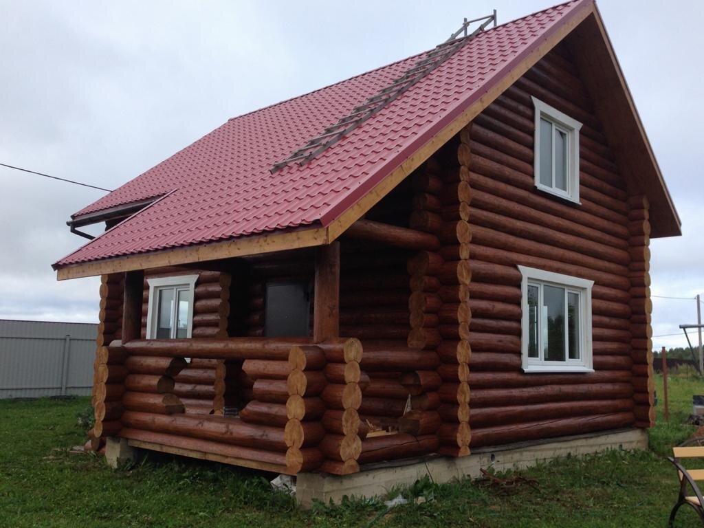 Строительство дома из бревна