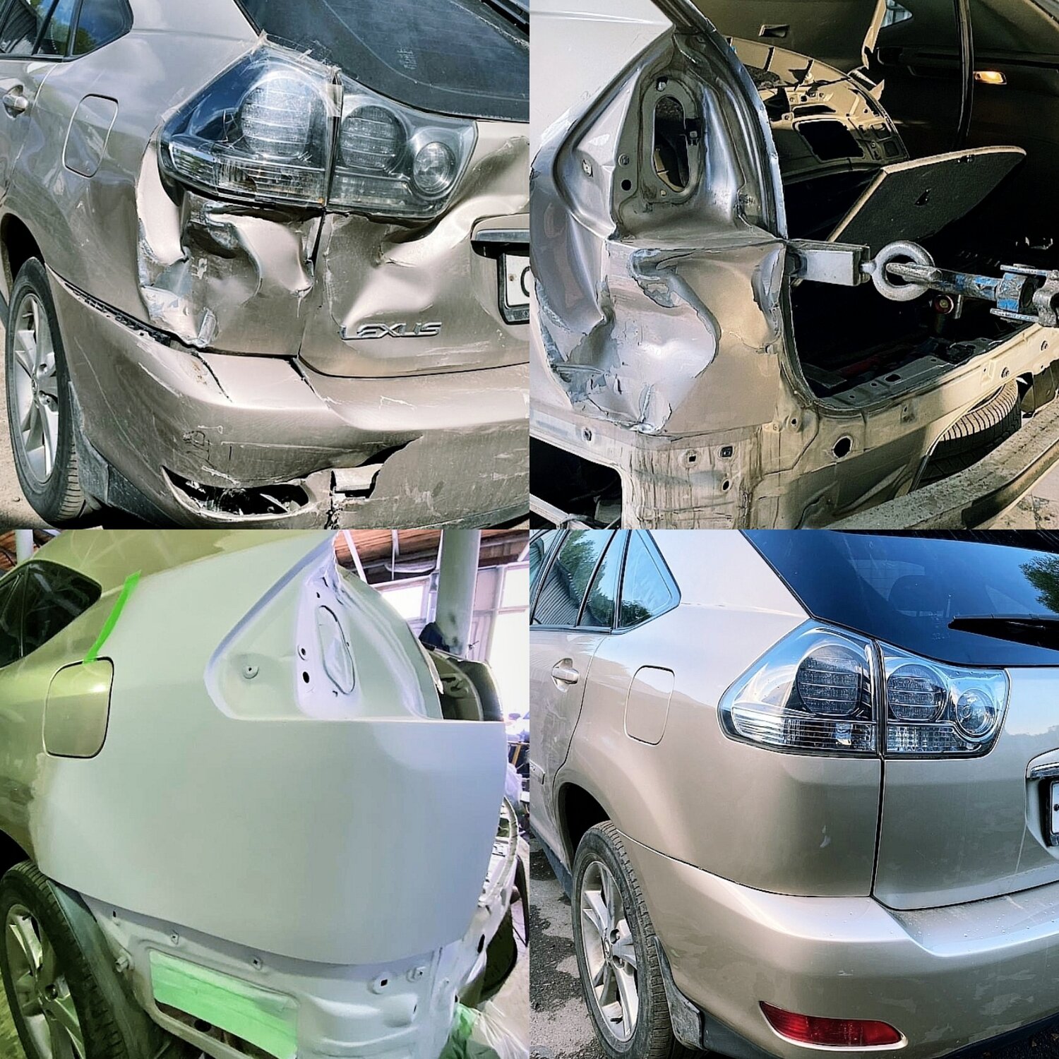 лексус рх 330, lexus rx 330 2004, кузовной ремонт автомобиля, lexus rx, тойота хариер кузов gsu 35w