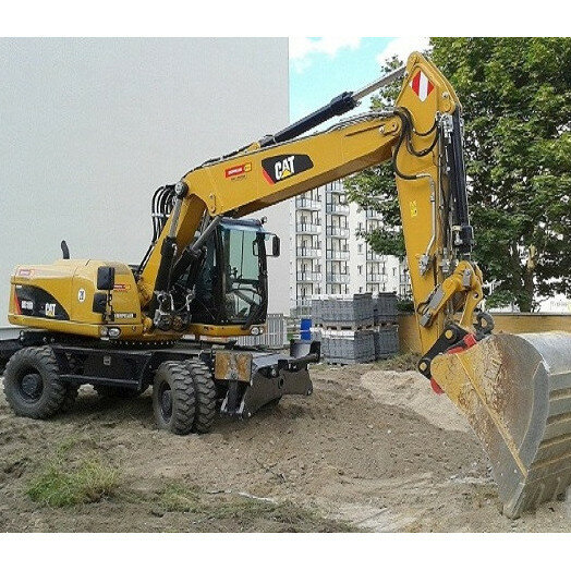 спецтехника экскаватор, экскаватор катерпиллер 318, экскаватор caterpillar m318d, колёсный экскаватор caterpillar 318d 2007, экскаватор caterpillar m315d