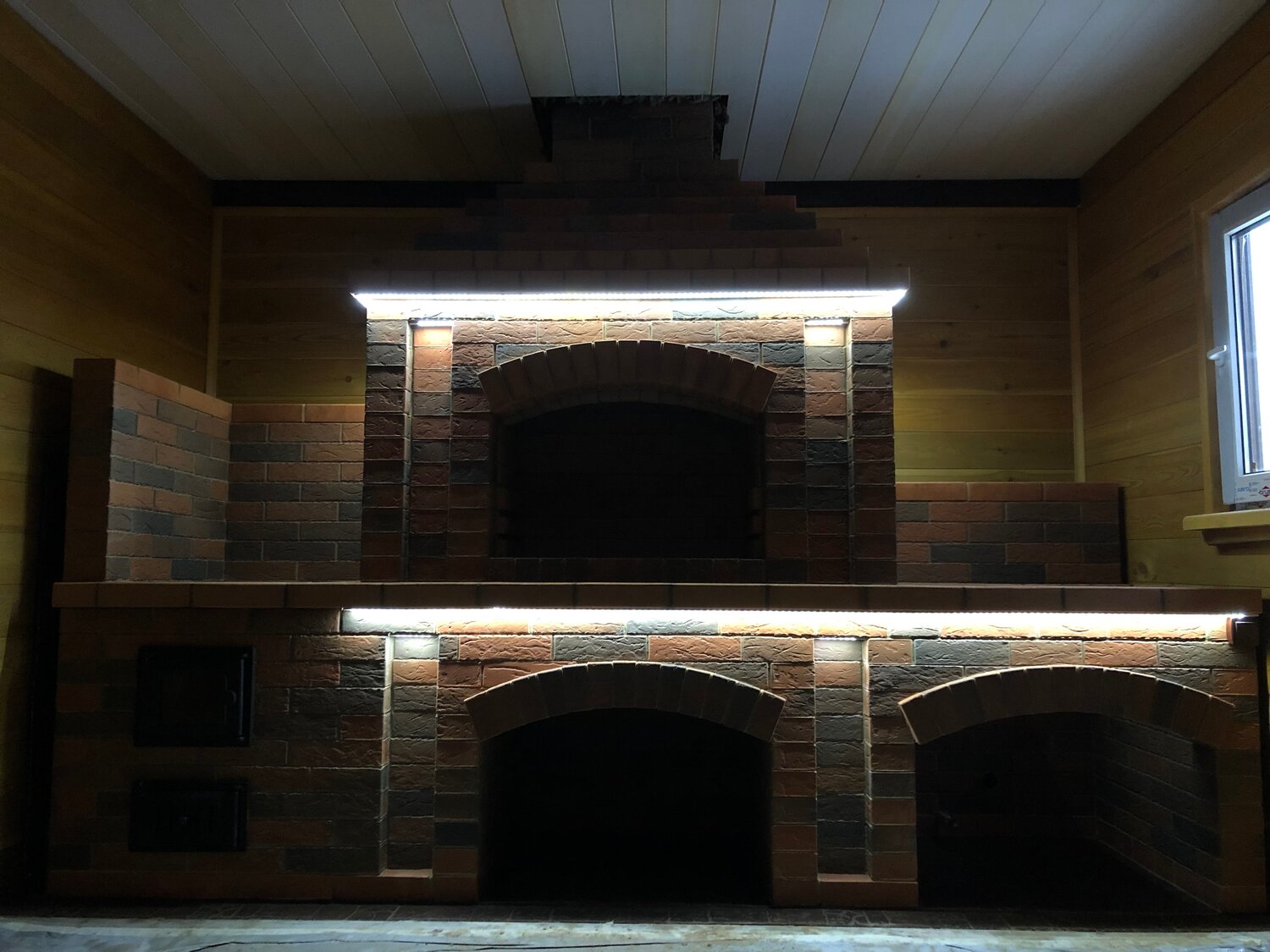 барбекю комплекс из кирпича, барбекю комплекс из кирпича донские зори, барбекю комплекс из кирпича проект, печь барбекю из баварской кладки, печи камины барбекю